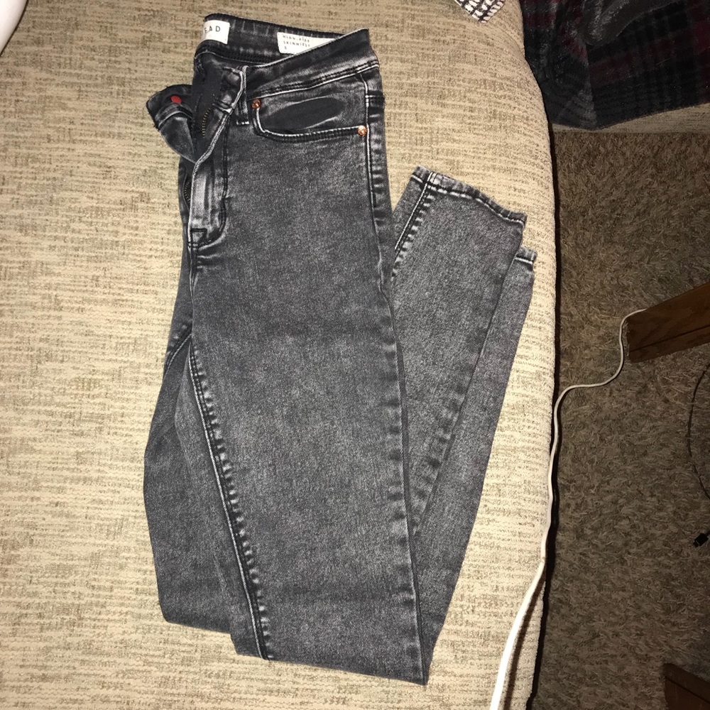 Acid Wash High Waisted Jeans